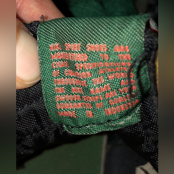 Nike Blazer Mid Woven Black Green Orange Shoes Mens Size 10  Authentic - Picture 10 of 13